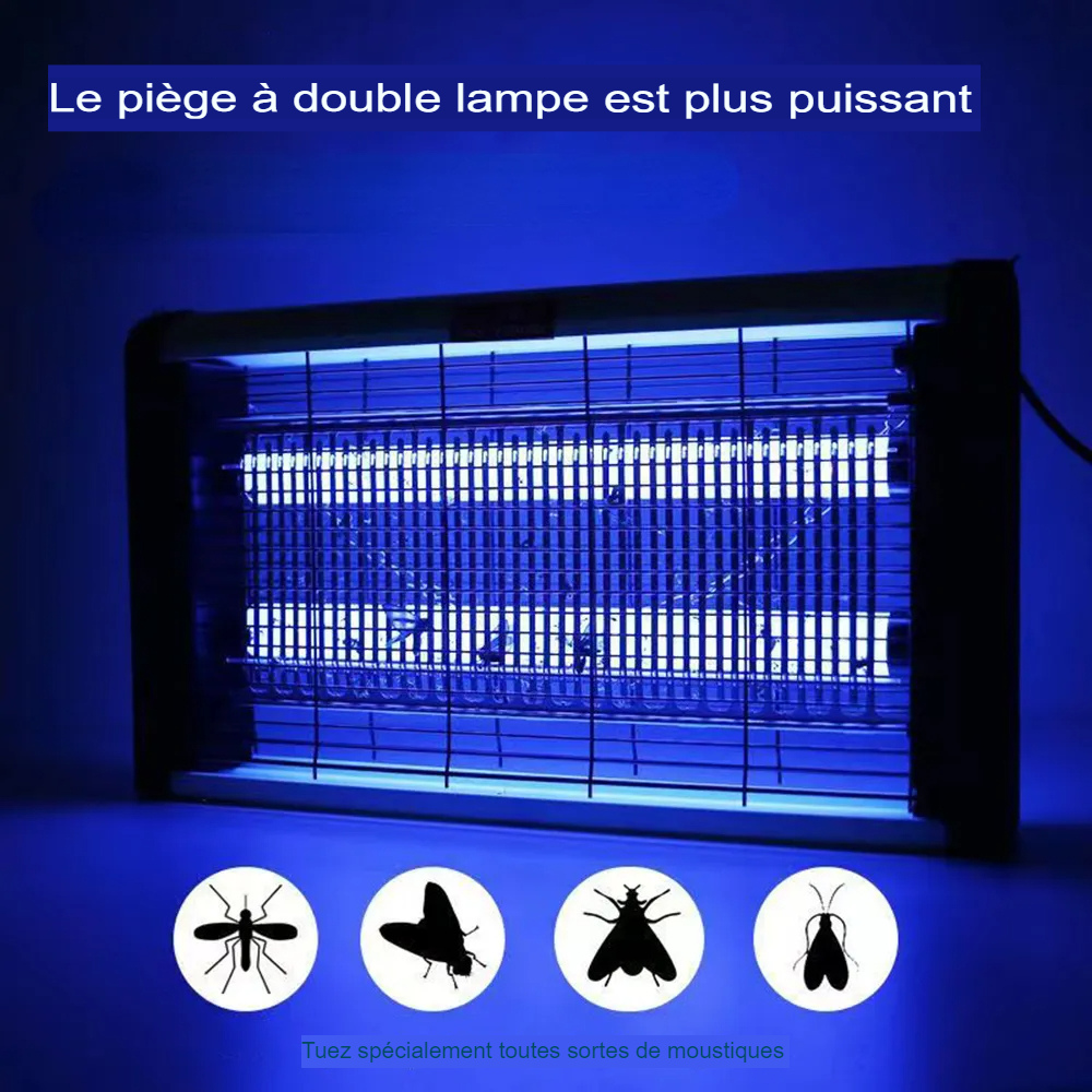 .Lampe LED Anti-Moustiques 2/4/6W, Répulsif UVA, Piège à Mouches, Muet, pour Maison et Chambre à Coucher