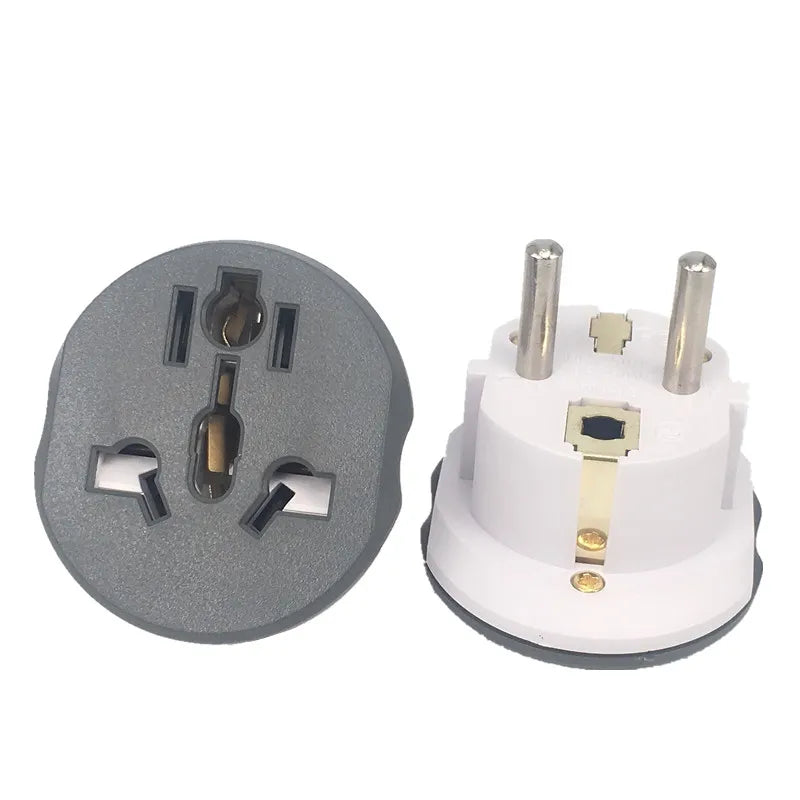 Adaptateur de prise EU US vers EU, adaptateur de prise de voyage universel, AU UK CN vers EU KR, prise murale, 16A, 250V