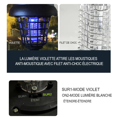 .Lampe solaire anti-moustique créative pour le jardin