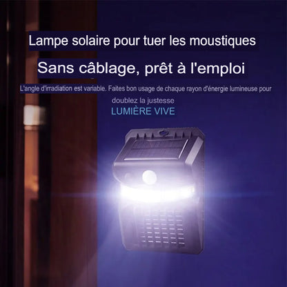 .Lampe solaire extérieure et lampe anti-moustiques et capteur infrarouge